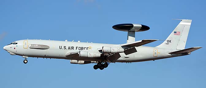 Boeing E-3B 71-1407 Sentry, Phoenix Sky Harbor, January 9, 2016